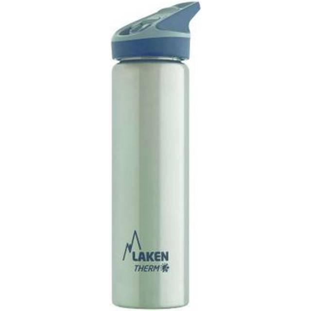 Laken Thermo Jannu isolerad rostfritt stål barnvattenflaska med stor öppning, unisex, röd