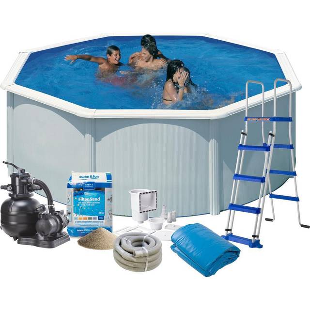 Pool Swim & Fun Rund Kit 10102L Ø350X120Cm Vit