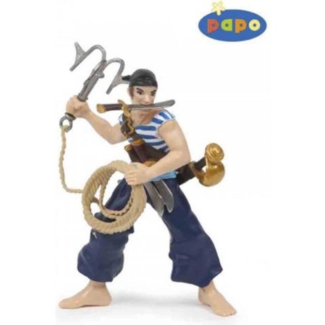 PAPO Pirates and Corsairs Corsair with Grapnel Toy Figure - Multi-colour - Blue