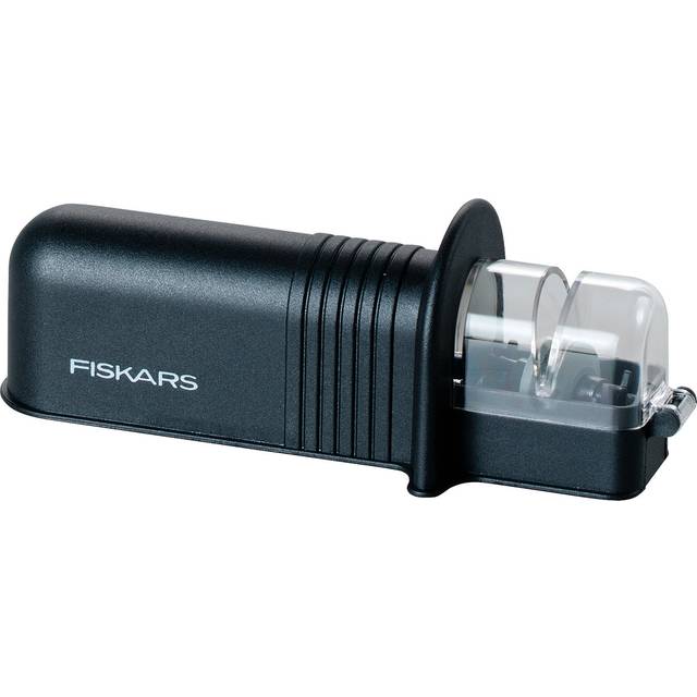 Fiskars Roll-Sharp knivslip med keramisk slipsten, plast, svart, Essential, 1023811