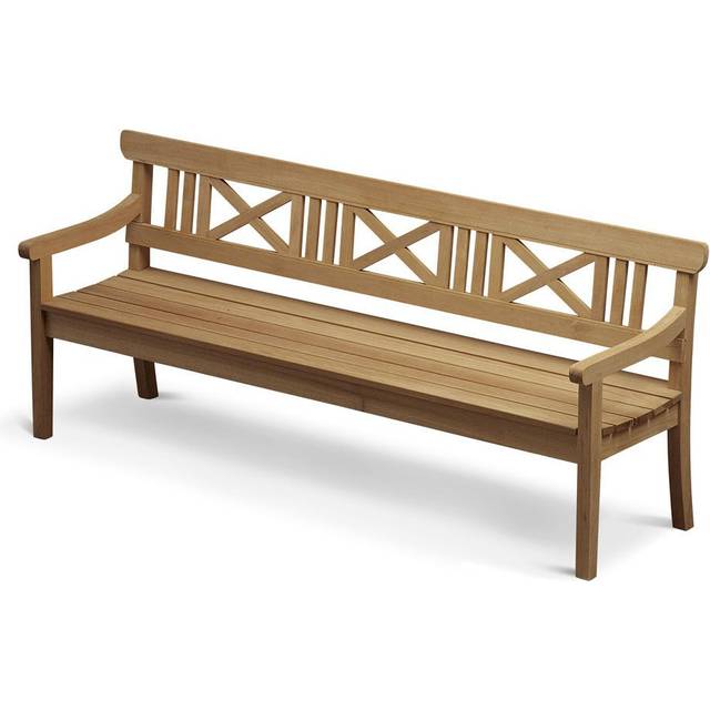 Fritz Hansen - Drachmann Bench 200, Teak - Trädgårdsbänkar - Bernt Santesson - Brun - Trä