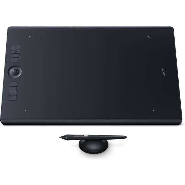 Wacom Intuos Pro Large grafisk bricka med Bluetooth-funktion — stort format för digital ritning och fotorefodral med särskilt hög tryckkänslighet och anpassningsbara kommandon
