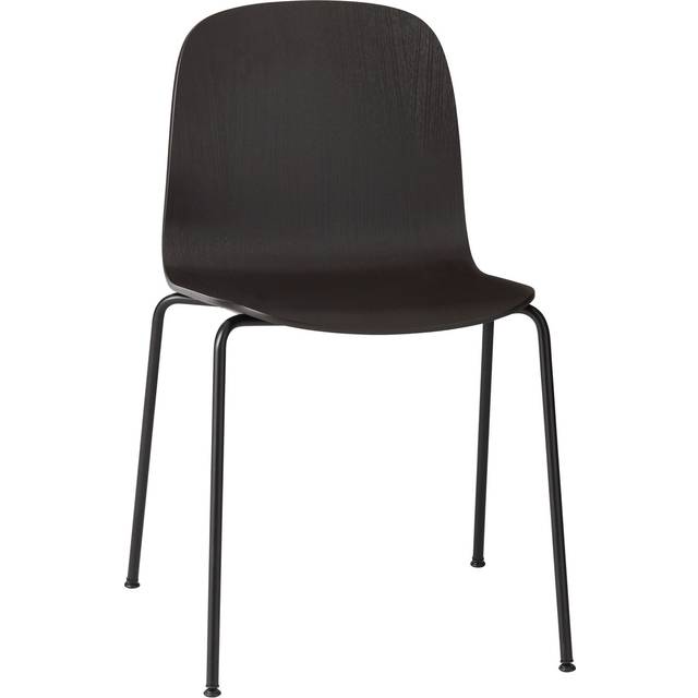 Muuto - Chaise empilable Visu - Noir - Contreplaqué de frêne - Designer Mika Tolvanen