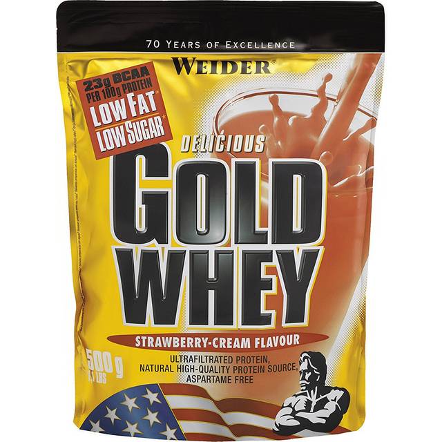 Weider - Gold Whey, Strawberry Cream - 500g