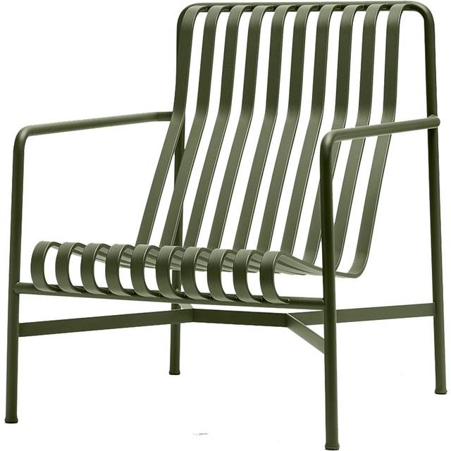 HAY - Palissade Lounge Chair High - anthrazit/pulverbeschichtet/BxHxT 73x88x92cm - anthracite (88.0 x 73.0 x 92.0cm)