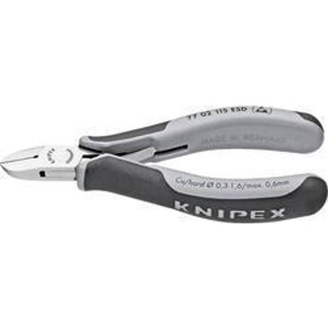 Elektronikseitenschneider, L.115mm Form 0 Facette ja,kl.spiegelpol.KNIPEX