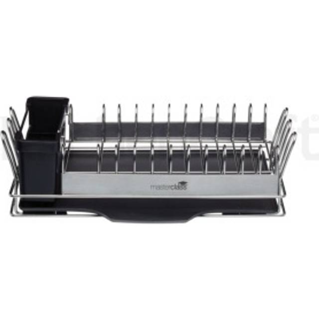 Master Class Compact Stainless Steel Dish Rack Drainer
