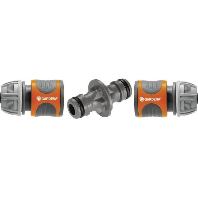 GARDENA 18283-20 Plastic Hose Connector Set for 13 mm and 15 mm hoses