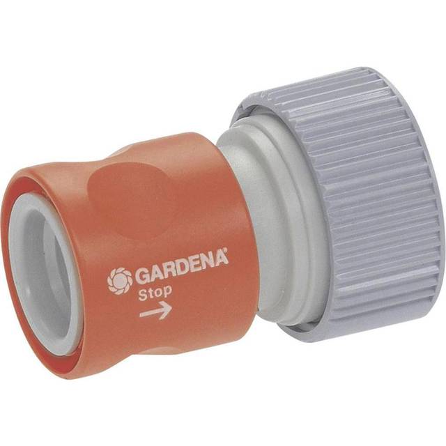Gardena Professional System Adapter with Water Stop: Hose Piece for Connection End of the Hose, Suitable for 19 mm (3/4 Inch )...