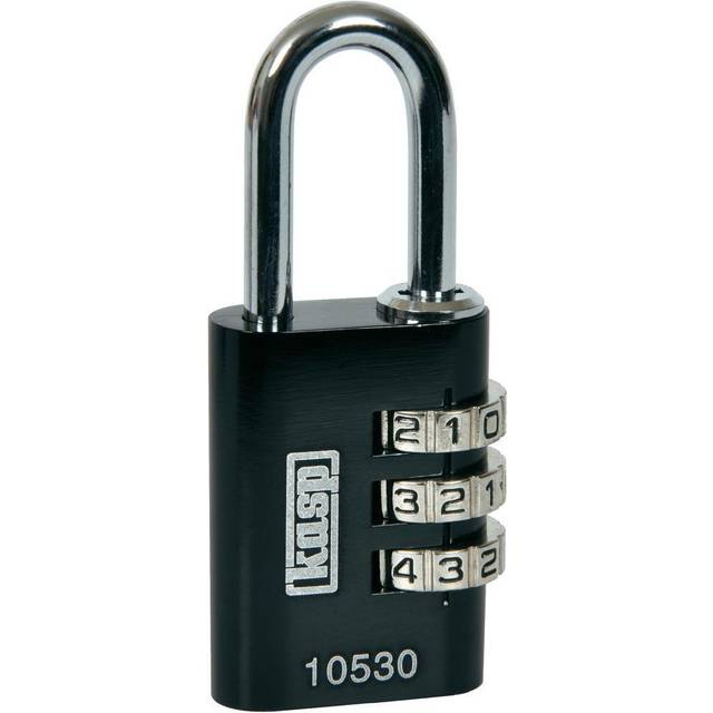 Kasp K10530BLAD Aluminium Combination Padlock 30mm Black
