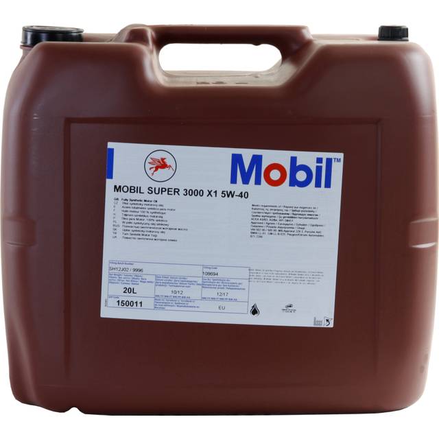 Mobil Super 3000 X1 5W-40 Motorolja Dunk 20 l - Motorolja - Volvo - VW - Toyota - Audi - Mercedes - Renault - Kia - Skoda