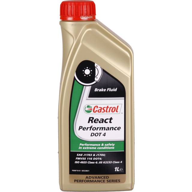 Castrol Bromsvätska DOT 4 React Performance - 1 l - Volvo - Toyota - Kia - Saab - Nissan - Hyundai - VW - Fiat