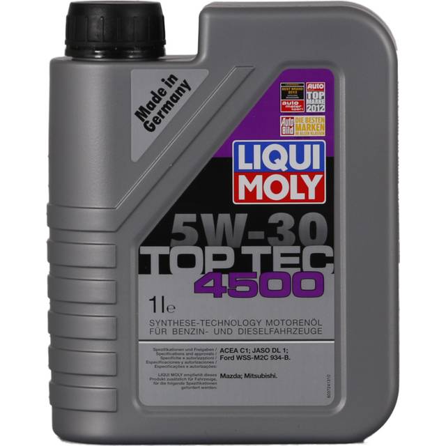 Liqui Moly Top Tec 4500 5W-30 1l Motorolja 3724 TOYOTA: Avensis III Kombi, Yaris III Hatchback, Avensis II Station Wagon, KIA: cee‘d II Sportswagon