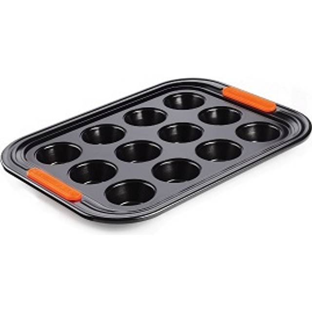 Le Creuset Bakeware 12 Cup Muffin Tray - Black