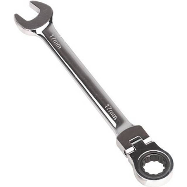 Sealey Flexi-head Ratchet Combination Spanner 17mm