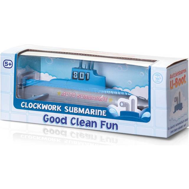 Tobar 5038728034125 ClockWORK SUBMARINE Bad- och badkarsleksak, U-boot, flerfärgad, 9,5 x 24 x 7 cm