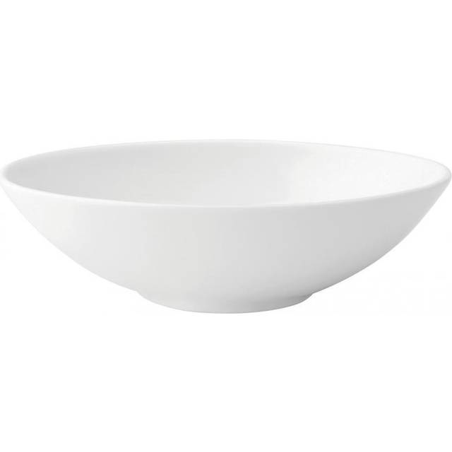 Utopia Anton Black White Oval Vegetable Dish 6.25" (1 x 6)