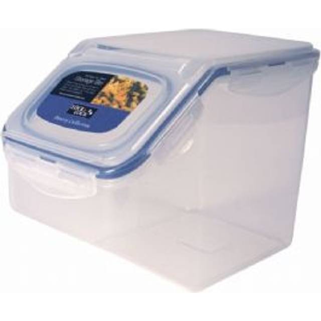 Lock & Lock Kitchen Caddy with FlipTop Lid  - Clear/Blue, 5 L