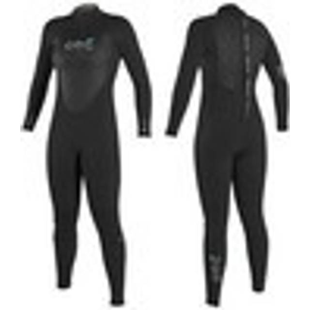 Epic 5/4mm Back Zip Wetsuit in Black, Black & Black - UK 12