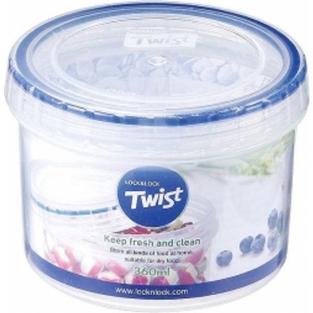 Lock and Lock Twist Top Container, Clear, 360ml