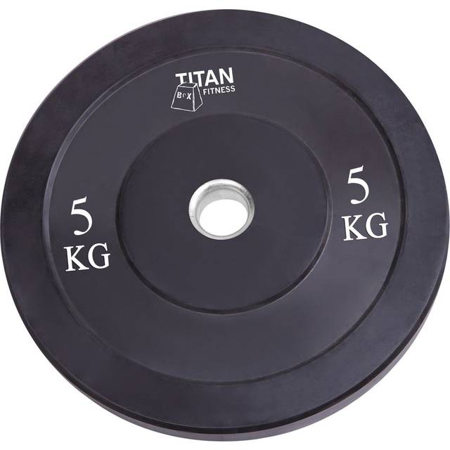 Titan LIFE Weight Disc Rubber. Ø50mm. Black, Viktskivor gummerade