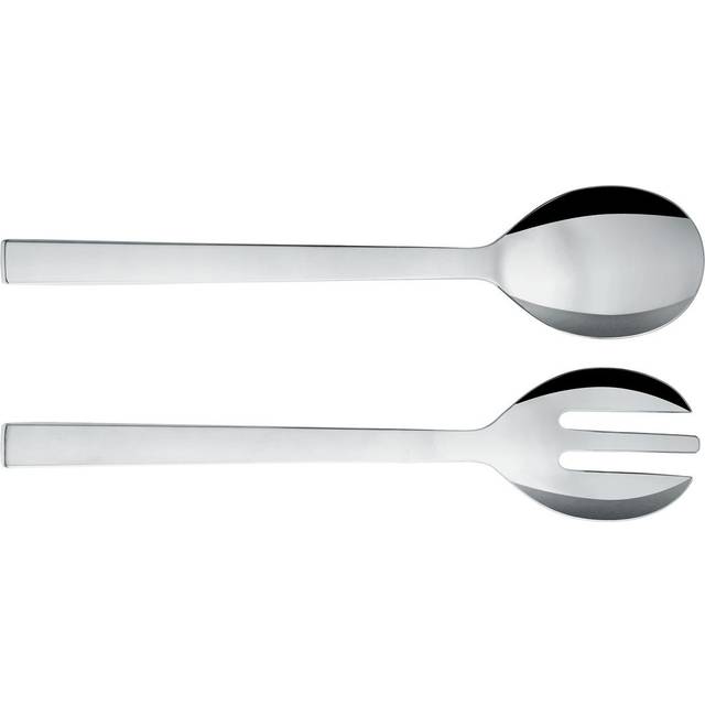 Alessi - Couverts à salade Santiago - Métal - Acier inoxydable poli - Designer David Chipperfield