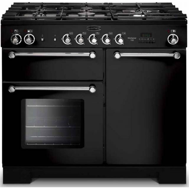 Rangemaster KCH100NGFBL/C Kitchener 100cm Range Cooker, Natural Gas