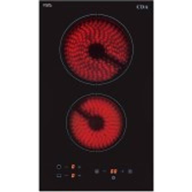 HC3616FR Black Domino 2 Zone Ceramic Hob
