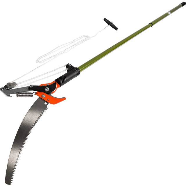 Shears - telescopic pruners with cable and saw function - green