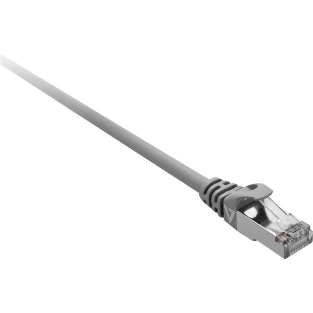 V7 Black Cat7 Shielded & Foiled (SFTP) Cable RJ45 Male to RJ45 Male 1m 3.3ft