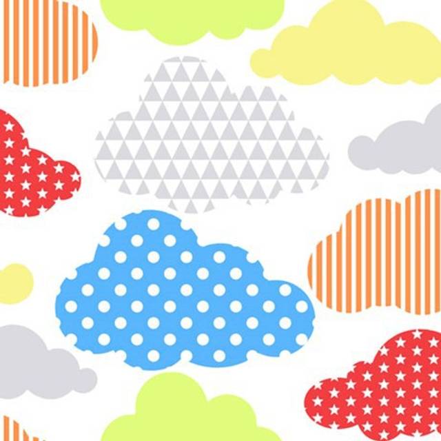 Superfresco Easy Marshmallow Dotty, Strip and Star Multicolour Cloud Print Paste the Wall Wallpaper (WAS 18.99)