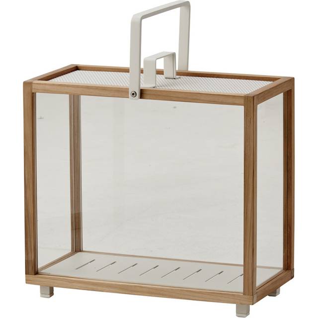 Cane-Line - Lighthouse Lantern Rectangular - lavagrau/LxBxH 46x23x42cm - lava grey (42.0 x 46.0 x 23.0cm)