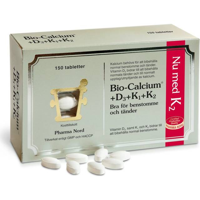 Bio-Calcium+D3+K1+K2 - 150 tabletter
