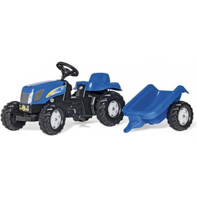 New Holland T7040 Tractor and Trailer - Blue