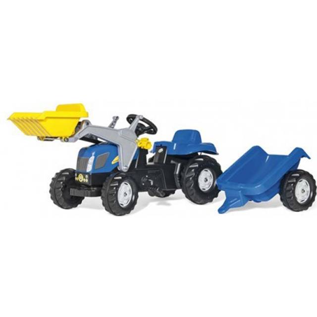 New Holland Tractor, Loader and Trailer - Blue