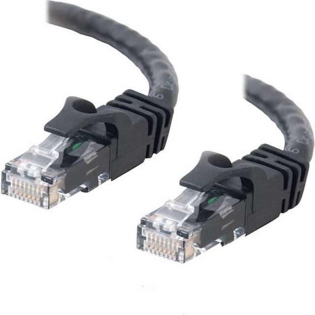C2G Cat6 Booted Unshielded (UTP) Crossover Patch Cable - Övergångskabel - RJ-45 (hane) till RJ-45 (hane) - 1.5 m - UTP - CAT 6 - formpressad, hakfri, tvinnad - svart