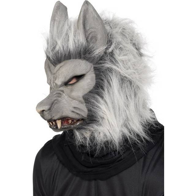 Werewolf latex mask, grey