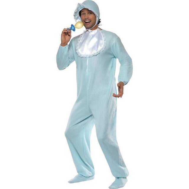 Baby Boy Romper Costume -  baby costume romper adult fancy dress mens blue boy smiffys stag funny