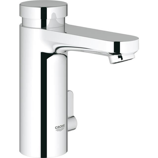 Grohe - Eurosmart Cosmopolitan t Self-closing basin mixer with mixing device and adjustable temperature limiter, Chrome (36317000)
