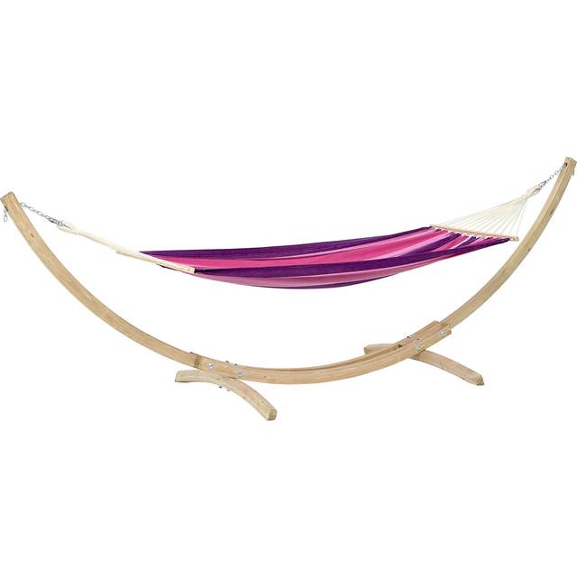Standalone Product Starset Ocean Hammock & Stand - Blue;Beige (1cm H X 113cm W X 358cm L)