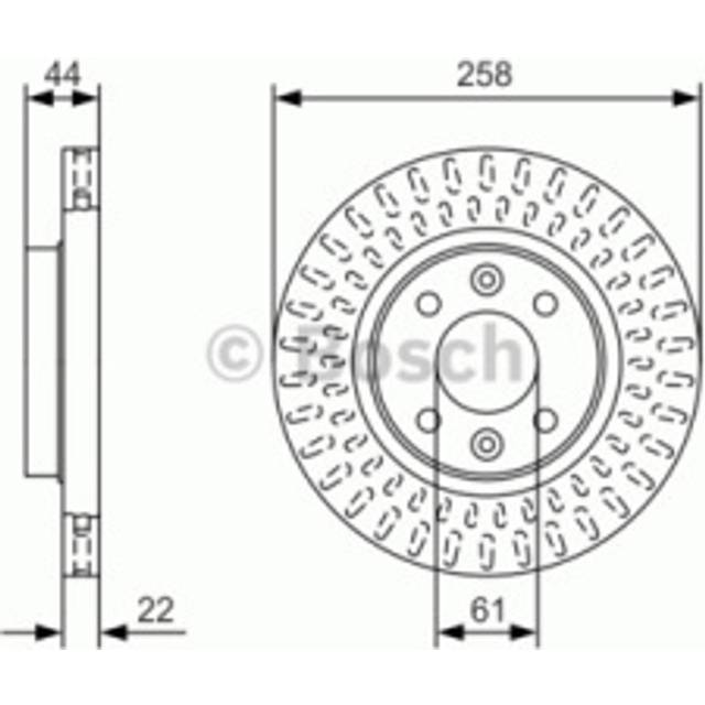 BOSCH Bromsskiva 0 986 479 A86 258 22 4 100 ventilerad RENAULT: Clio V Hatchback, Clio 4, THALIA 2, DACIA: LOGAN MCV 2, SANDERO 2