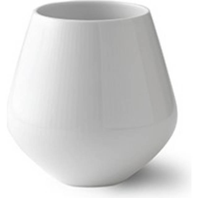 Royal Copenhagen - White Fluted Vas 15 cm - Krukor &amp; vaser