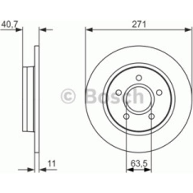 Bosch 0986479763 Brake Disc (BD1593)