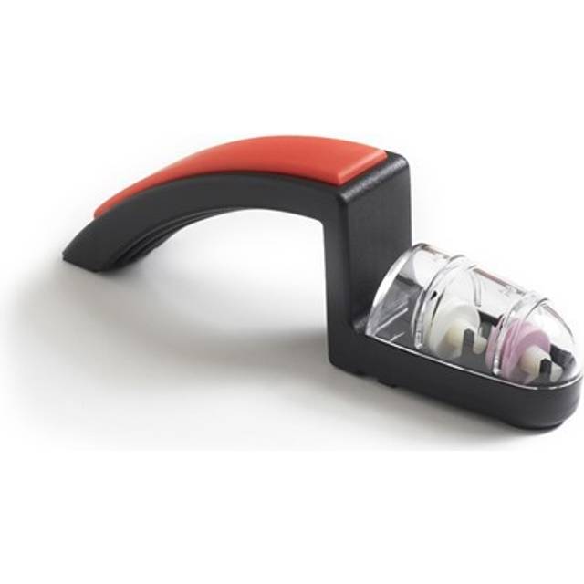 MinoSharp SH220/BR - Ceramic Shinkansen Sharpener, Black-Red