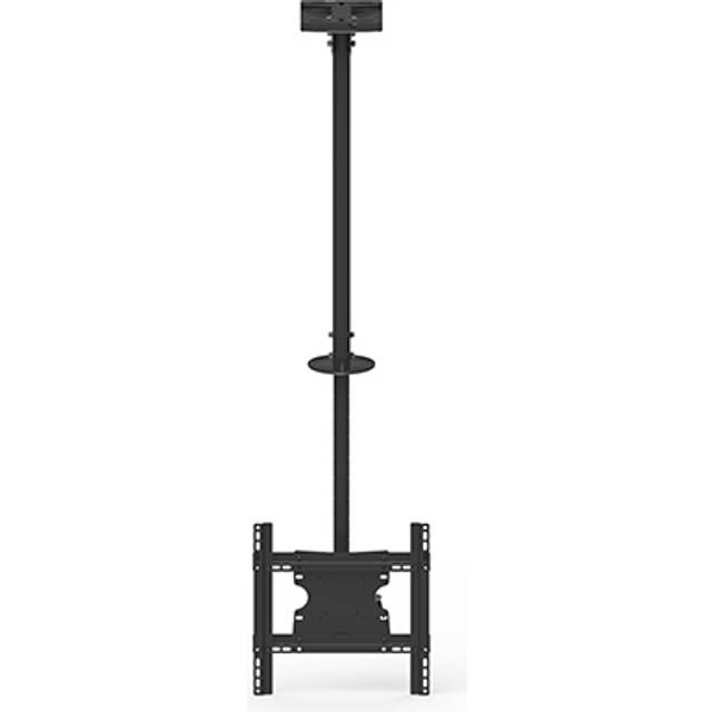 Multibrackets M Public Ceilingmount Medium Single - Monteringssats (takplatta, lutande takmontering, VSA-adapter) - för LCD-display - stål - svart - skärmstorlek: 32"-55" - takmonterbar