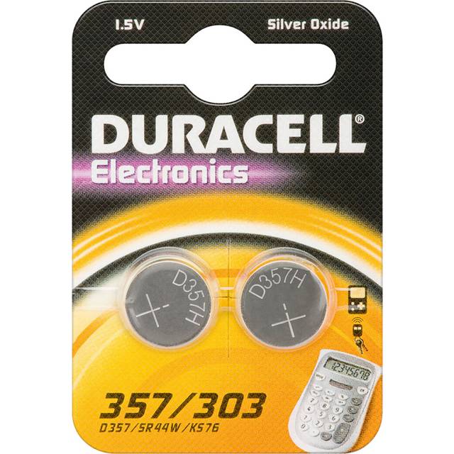 Duracell 357/303 SR44W Button Cell Batteries | 2 Pack
