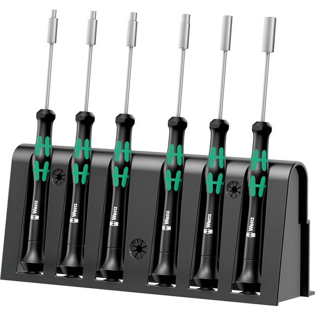 Wera Kraftform Micro Nutdrivers/spinners Screwdriver Set + Rack 2069/6, 118158