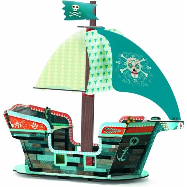 Djeco - Pirate Boat 3D