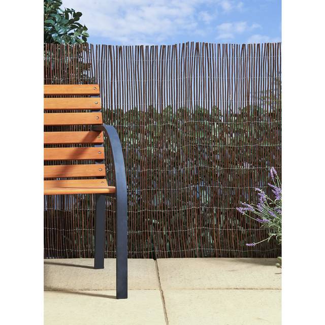 Wickes Willow Garden Screening - 1000 x 4000mm - Natural