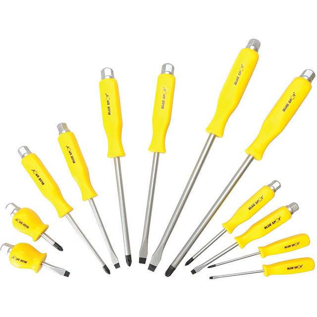 12 Piece Hex Bolster Screwdriver Set - Yellow
